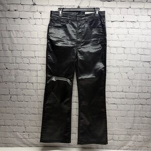 Rag & Bone Shiny Black straight  Jeans size 30 nwot